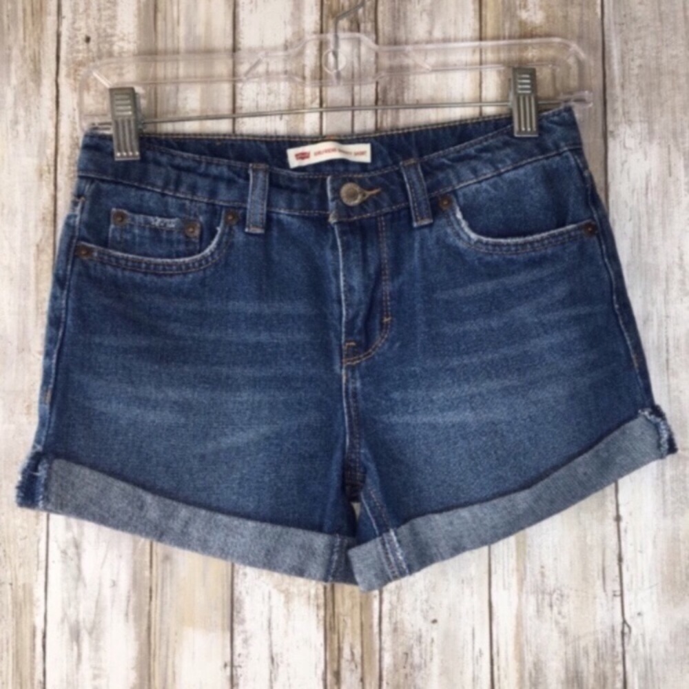 Kids Levi’s Girlfriend Shorty Shorts - Picture 1 of 7